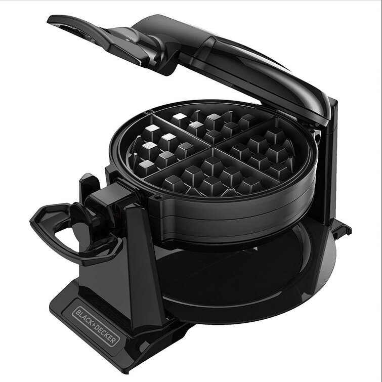 Black Decker Rotating Waffle Maker with Dual Cooking Plates